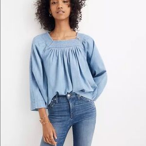 Madewell denim top